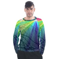 Rainbow Rain Men s Long Sleeve Raglan Tee