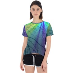 Rainbow Rain Open Back Sport Tee