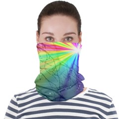 Rainbow Rain Face Seamless Bandana (adult)