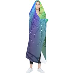 Rainbow Rain Wearable Blanket