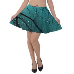 Raindrops Velvet Skater Skirt by Sparkle