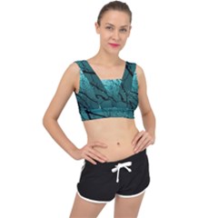 Raindrops V-back Sports Bra by Sparkle