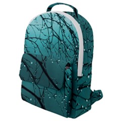 Raindrops Flap Pocket Backpack (small) by Sparkle