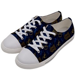 Tribal Festive Folk Pattern Women s Low Top Canvas Sneakers by tmsartbazaar