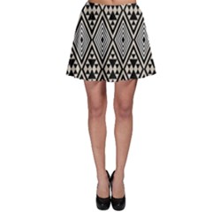 Abstract Boho Style Geometric Skater Skirt by tmsartbazaar