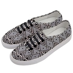 Abstract Boho Style Geometric Women s Classic Low Top Sneakers by tmsartbazaar