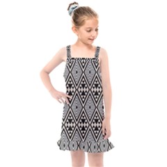 Abstract Boho Style Geometric Kids  Overall Dress by tmsartbazaar