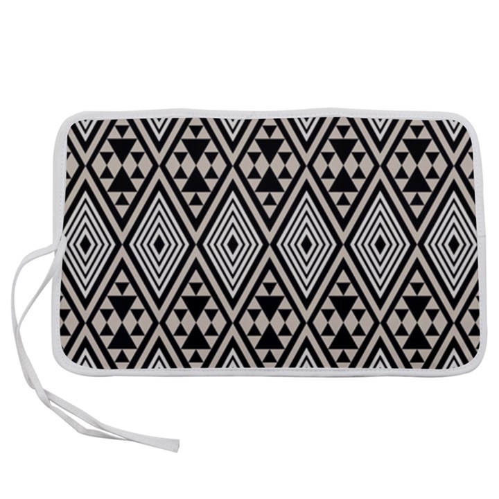 Abstract Boho Style Geometric Pen Storage Case (S)