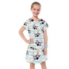 Halloween Bats Kids  Drop Waist Dress by Angelandspot