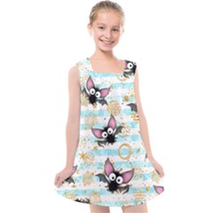 Halloween Bats Kids  Cross Back Dress by Angelandspot