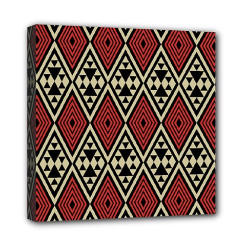 Motif Boho Style Geometric Mini Canvas 8  X 8  (stretched) by tmsartbazaar