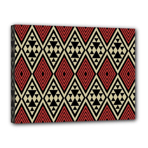 Motif Boho Style Geometric Canvas 16  X 12  (stretched) by tmsartbazaar