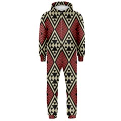 Motif Boho Style Geometric Hooded Jumpsuit (men)  by tmsartbazaar