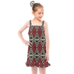 Motif Boho Style Geometric Kids  Overall Dress by tmsartbazaar