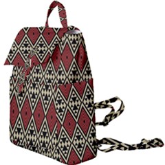 Motif Boho Style Geometric Buckle Everyday Backpack by tmsartbazaar