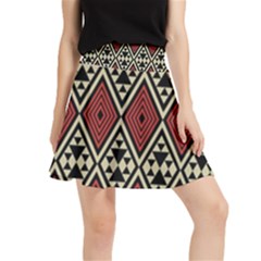 Motif Boho Style Geometric Waistband Skirt by tmsartbazaar