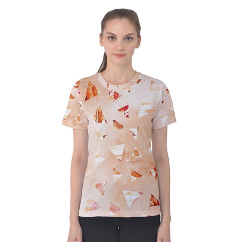 Autumn Abstract Women s Cotton Tee by Angelandspot