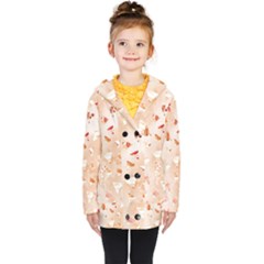 Autumn Abstract Kids  Double Breasted Button Coat by Angelandspot