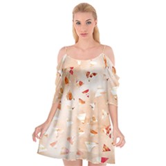 Autumn Abstract Cutout Spaghetti Strap Chiffon Dress by Angelandspot