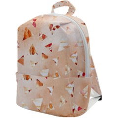 Autumn Abstract Zip Up Backpack