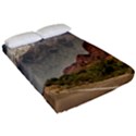 Empty Highway Landscape, La Rioja, Argentina Fitted Sheet (California King Size) View2