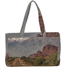 Empty Highway Landscape, La Rioja, Argentina Canvas Work Bag by dflcprintsclothing