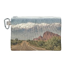 Empty Highway Landscape, La Rioja, Argentina Canvas Cosmetic Bag (large)