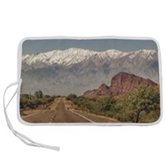 Empty Highway Landscape, La Rioja, Argentina Pen Storage Case (l) by dflcprintsclothing