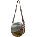 Empty Highway Landscape, La Rioja, Argentina Crossbody Circle Bag View1