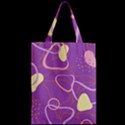 Abstract Purple Pattern Design Zipper Classic Tote Bag View2