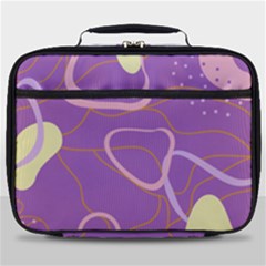 Abstract Purple Pattern Design Full Print Lunch Bag