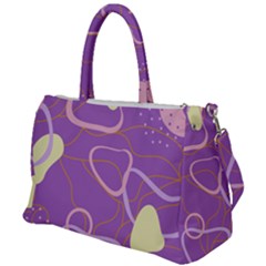 Abstract Purple Pattern Design Duffel Travel Bag