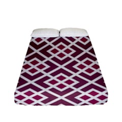 Two Tone Lattice Pattern Fitted Sheet (full/ Double Size)