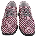 Two Tone Lattice Pattern Women Heeled Oxford Shoes View1