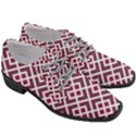 Two Tone Lattice Pattern Women Heeled Oxford Shoes View3