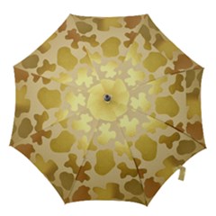 Glam Cow Print Pattern Hook Handle Umbrellas (large)