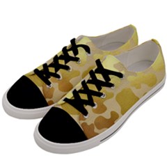 Glam Cow Print Pattern Men s Low Top Canvas Sneakers by kellehco