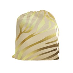 Zebra Drawstring Pouch (xl) by kellehco