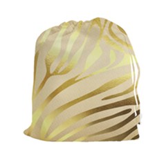 Zebra Drawstring Pouch (2xl) by kellehco