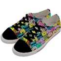 Colorful Cat Lover  Men s Low Top Canvas Sneakers View2