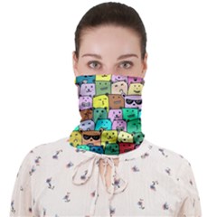 Colorful Cat Lover  Face Covering Bandana (adult) by kellehco