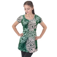 Dahlia  Puff Sleeve Tunic Top by Angelandspot