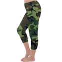 Forest camo pattern, army themed design, soldier Capri Winter Leggings  View2