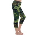 Forest camo pattern, army themed design, soldier Capri Winter Leggings  View3