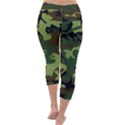 Forest camo pattern, army themed design, soldier Capri Winter Leggings  View4