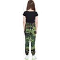 Forest camo pattern, army themed design, soldier Kids  Elastic Waist Pants View2