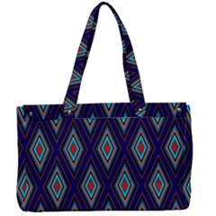 Colorful Diamonds Pattern3 Canvas Work Bag by bloomingvinedesign