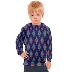 Colorful Diamonds Pattern3 Kids  Hooded Pullover by bloomingvinedesign