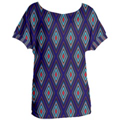 Colorful Diamonds Pattern3 Women s Oversized Tee