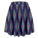 Colorful Diamonds Pattern3 High Waist Skirt View2